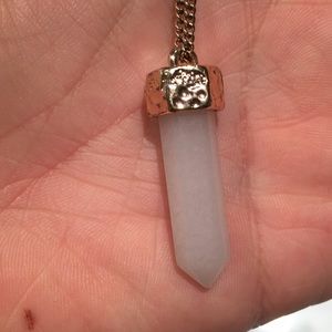 BaubleBar Jewelry - BaubleBar Quartz and Gold Long Necklace BaubleBar Jewelry - BaubleBar Quartz and Gold Long Necklace